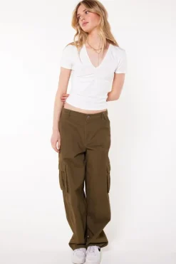 T-shirts & Tops<America Today Basic T-shirt Elly Terra|Offwhite|Black