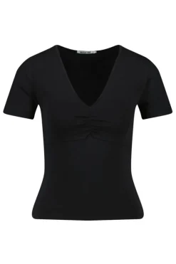 T-shirts & Tops<America Today Basic T-shirt Elly Terra|Offwhite|Black