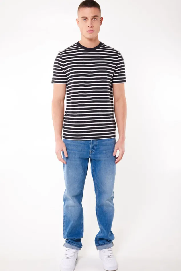 T-shirts & Polo's<America Today Basic T-shirt Eric Black/white|White/blue|Offwhite|White/green