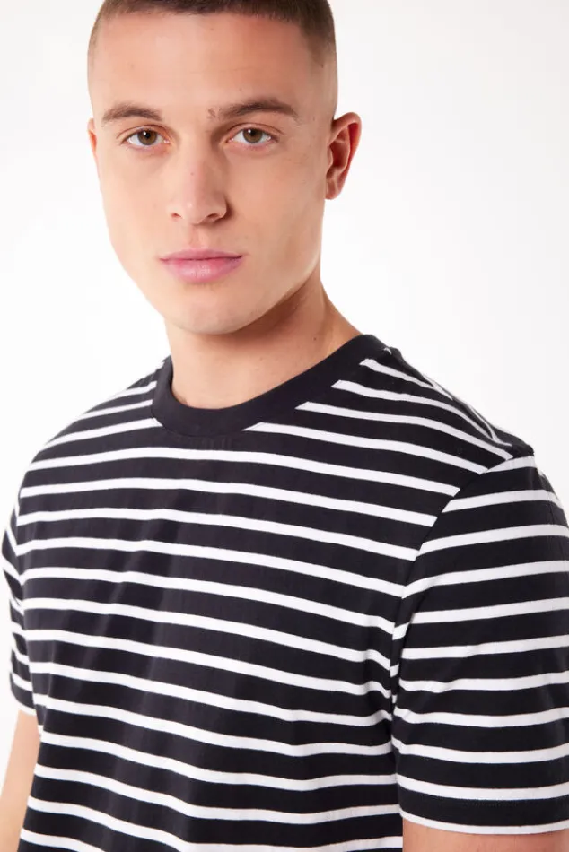 T-shirts & Polo's<America Today Basic T-shirt Eric Black/white|White/blue|Offwhite|White/green