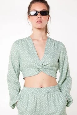 Blouses<America Today Blouse Baya Multicolour|Flowerblack|Sage