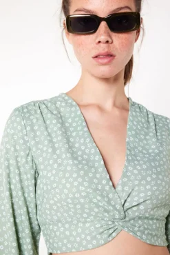 Blouses<America Today Blouse Baya Multicolour|Flowerblack|Sage