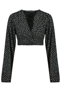 Blouses<America Today Blouse Baya Multicolour|Flowerblack|Sage