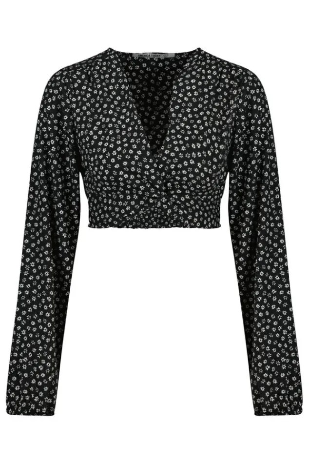 Blouses<America Today Blouse Baya Multicolour|Flowerblack|Sage