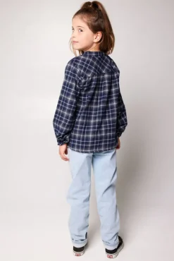 Blouses<America Today Blouse Beck jr Lightgreen/blue|Purple/blue