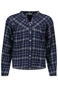 Blouses<America Today Blouse Beck jr Lightgreen/blue|Purple/blue