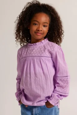 Blouses<America Today Blouse Bodil jr Lilac/purple|Offwhite