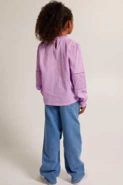 Blouses<America Today Blouse Bodil jr Lilac/purple|Offwhite