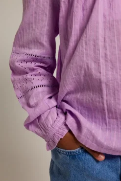 Blouses<America Today Blouse Bodil jr Lilac/purple|Offwhite