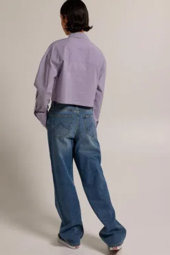 Blouses<America Today Blouse Britney Stripe|Babyblue|White