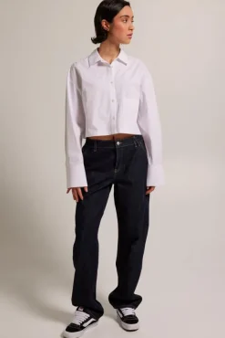 Blouses<America Today Blouse Britney Stripe|Babyblue|White