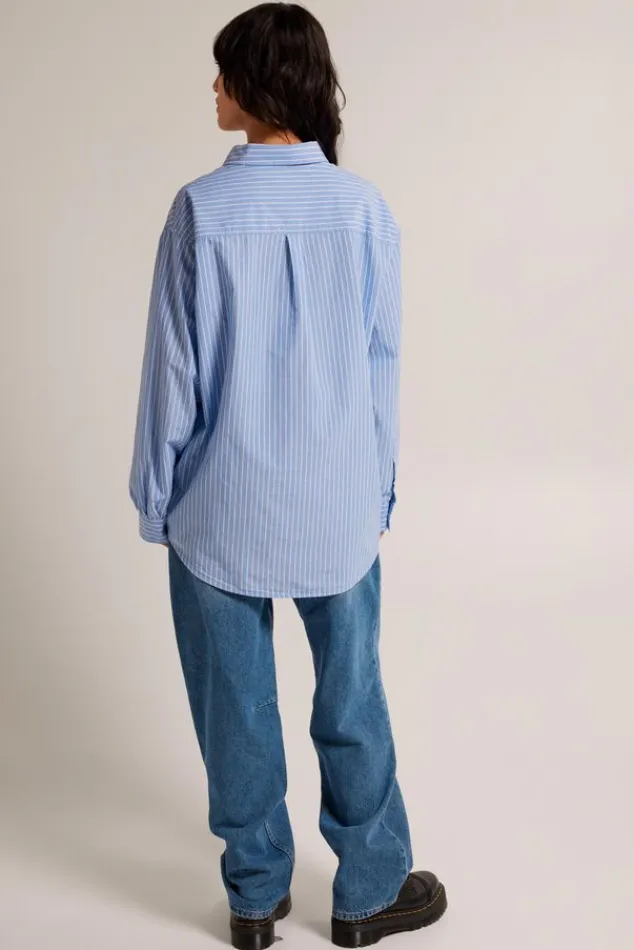 Blouses<America Today Blouse Britt Blue/white