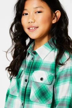 Blouses<America Today Blouse ruitprint White/green