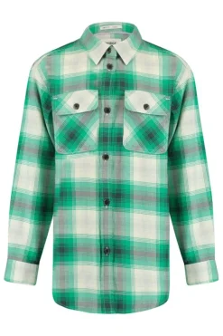 Blouses<America Today Blouse ruitprint White/green