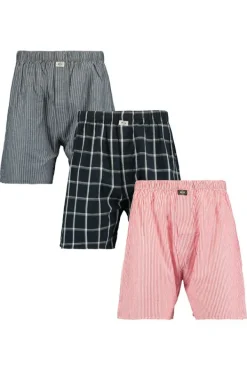 Ondergoed & Lounge<America Today Boxershort Thomas 3P White/multi