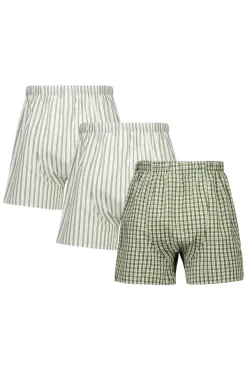 Ondergoed & Lounge<America Today Boxershort Thomas 3P Olive