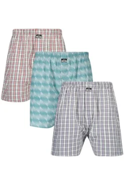 Ondergoed & Lounge<America Today Boxershort Thomas 3P Special|Blue/white