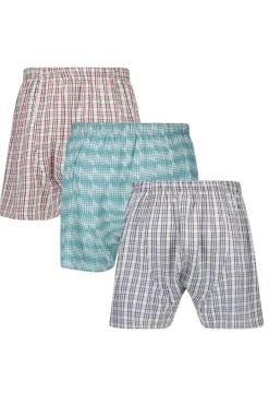 Ondergoed & Lounge<America Today Boxershort Thomas 3P Special|Blue/white