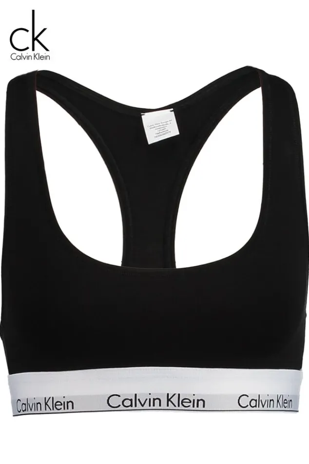 Calvin Klein|Accessoires<America Today Bralette Calvin Klein Modern cotton Black|Greymelange