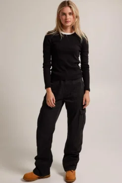 Broeken<America Today Broek Paloma Black|Lightkhaki|Army