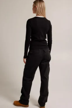 Broeken<America Today Broek Paloma Black|Lightkhaki|Army