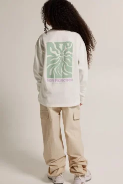 Broeken<America Today Broek Pippa jr Sand|Pebble|Cactus