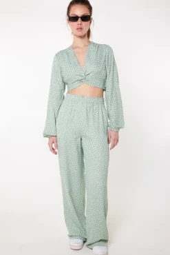 Broeken<America Today Broek Pixie Multicolour|Sage