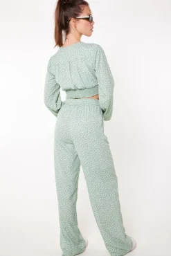 Broeken<America Today Broek Pixie Multicolour|Sage