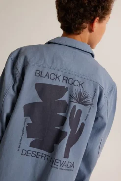 Overhemden<America Today Denim overhemd Horris Jr TrueBlue