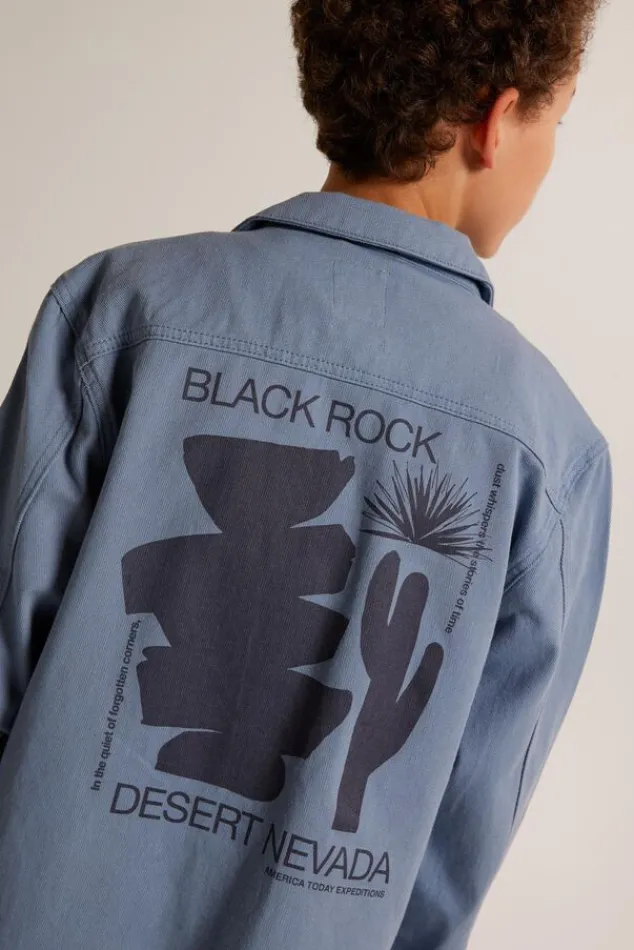 Overhemden<America Today Denim overhemd Horris Jr TrueBlue