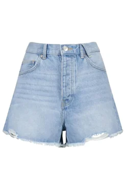 Shorts<America Today Denim short Novi Washedblack|Lightblue