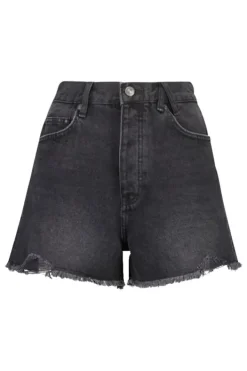 Shorts<America Today Denim short Novi Washedblack|Lightblue