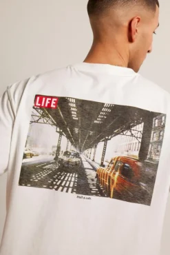 T-shirts & Polo's<America Today Elwin Black|Offwhite