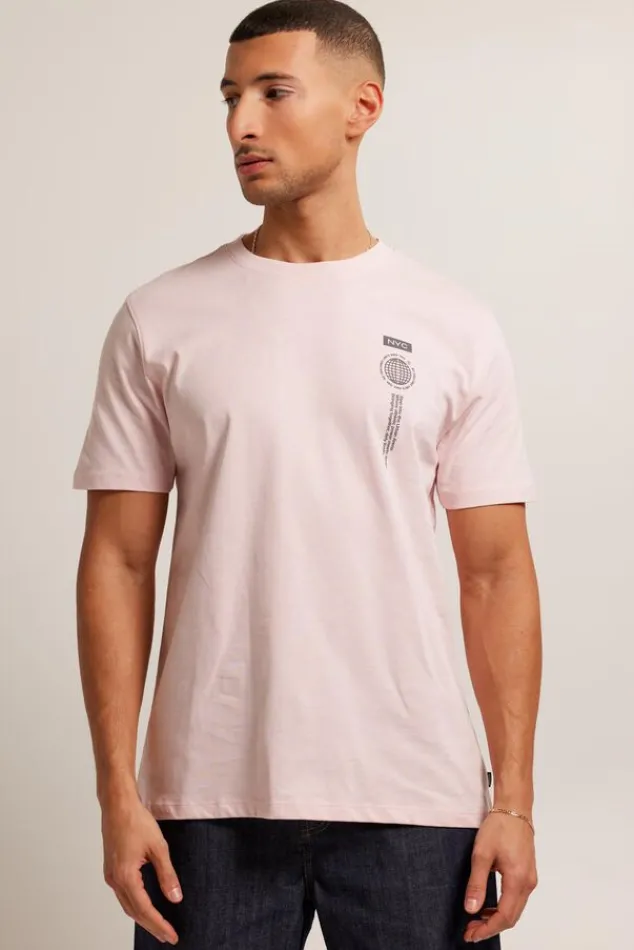T-shirts & Polo's<America Today Emory Lightpink|Washedblack|Kit