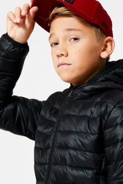 Jassen<America Today Gewatteerde jas capuchon Black|Midnight|Red|Hardgreen