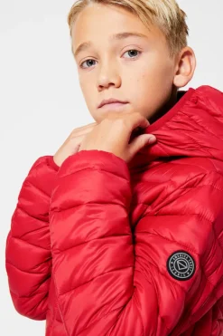 Jassen<America Today Gewatteerde jas capuchon Black|Midnight|Red|Hardgreen