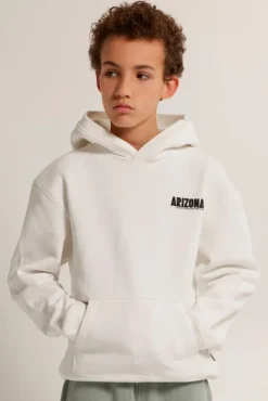 Truien & Vesten<America Today Hoodie Sky Hood jr Offwhite