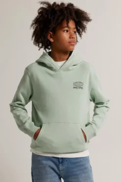 Truien & Vesten<America Today Hoodie Steef Hood JR Softgreen