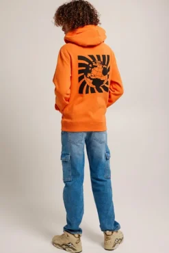 Truien & Vesten|Sweaters & hoodies<America Today Hoodie Stern hood JR Orange