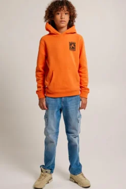 Truien & Vesten|Sweaters & hoodies<America Today Hoodie Stern hood JR Orange