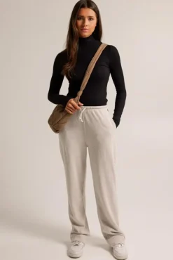 Broeken|Joggingbroeken<America Today Joggingbroek Cami Midgreymelange|Oatmeal|Black