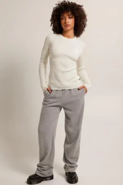 Broeken|Joggingbroeken<America Today Joggingbroek Cami Midgreymelange|Oatmeal|Black