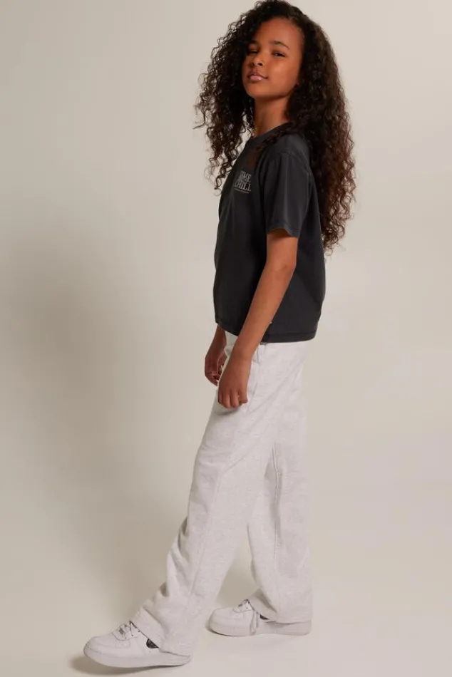 Broeken|Joggingbroeken<America Today Joggingbroek Cami JR Lightgreymelange