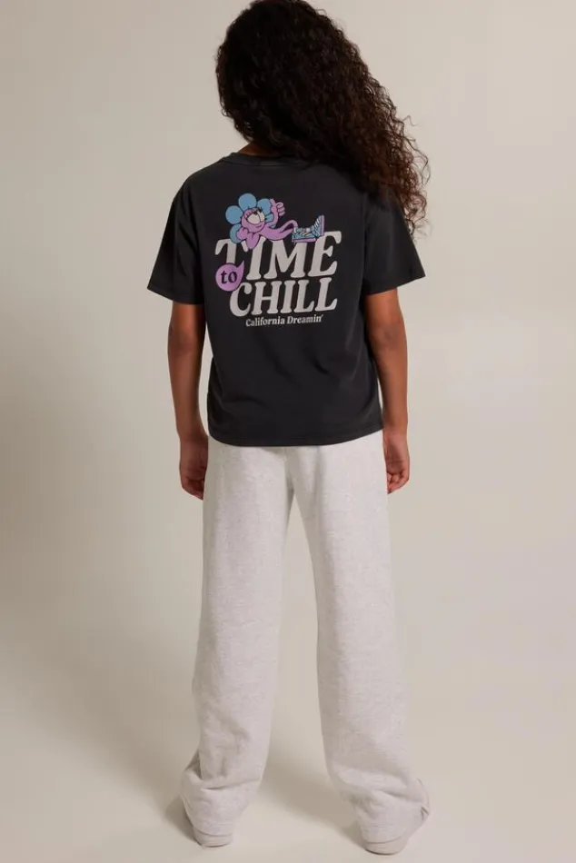 Broeken|Joggingbroeken<America Today Joggingbroek Cami JR Lightgreymelange