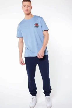 Broeken|Joggingbroeken<America Today Joggingbroek Chance Black|Darkblue|Lightgreymelange