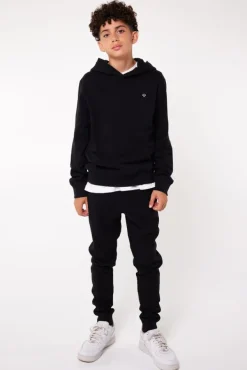 Broeken|Joggingbroeken<America Today Joggingbroek Chance JR Black|Darkblue|Lightgreymelange