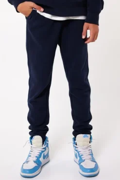 Broeken|Joggingbroeken<America Today Joggingbroek Chance JR Black|Darkblue|Lightgreymelange