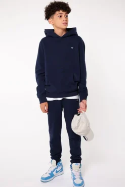 Broeken|Joggingbroeken<America Today Joggingbroek Chance JR Black|Darkblue|Lightgreymelange