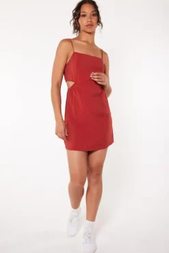 Jurken<America Today Jurk Dalou Designprint|Black|Terra