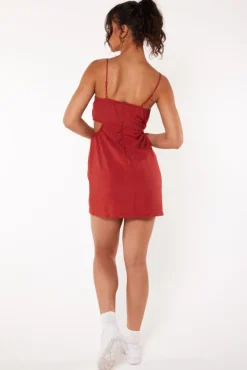 Jurken<America Today Jurk Dalou Designprint|Black|Terra